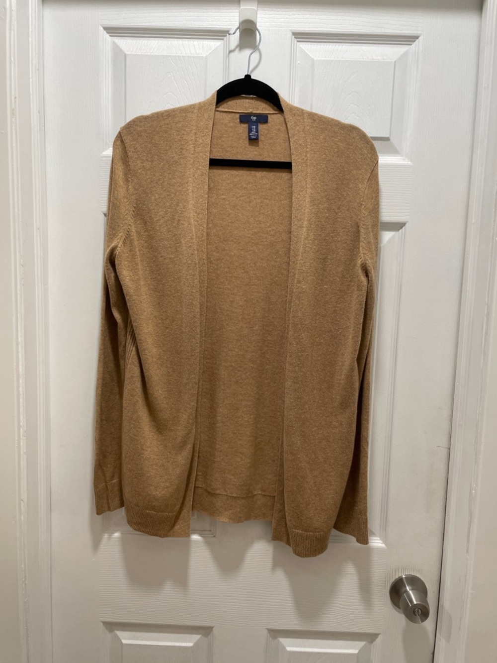 GAP Camel Brown Open Front Cardigan Sweater